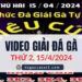 Full Video Giải Đá Gà Tự Do 15/4/2024 (CPC3/ CPC1)